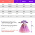 thumbnail image 7 of Magical Glitter Tulle Princess Dress for Girls Halloween Purple Puff Sleeve Costume, Size for 3-9Y, 7 of 7