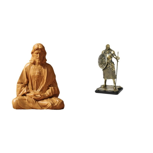 Estatua del Corazón de Jesús,Estatua del Sagrado Corazón de Jesús para decoración del hogar,Figura católica de Jesús,Figura de escritorio,Estatua de