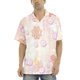 thumbnail image 2 of Camisas De Mezclilla Para Hombre Camisas estampadas para hombre, camisas de playa con botones de manga corta para hombre (Pink, XL), 2 of 7