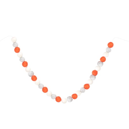 YSNOOWE 1Pack Felt Pom Poms Banner Garland Mini Woolen Ball String For Room Decor