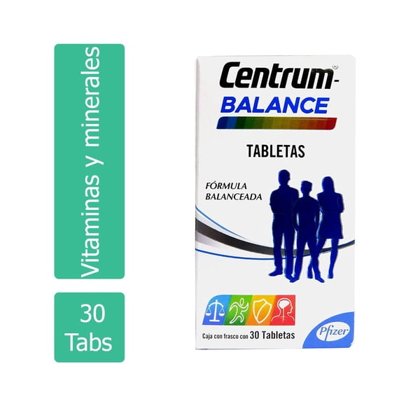Centrum Fórmula Balanceada Centrum Caja Con Frasco Con 30 Tabletas