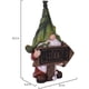 thumbnail image 2 of Gnomo De Jardín, Figurita De Gnomo De Resina Solar, Figurita De Gnomo De Césped Para Patio, Porche De Césped Eigraketly HA041873-03, 2 of 6