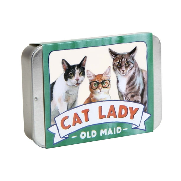 Juego de cartas Chronicle Books Cat Lady Old Maid Cat Lovers