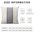thumbnail image 5 of GOSMITH  Coffee Brown Patchwork Lumbar Throw Pillow Cover Farmhouse Burlap Cushion Case Neutral Oblong Pillowcase for Sofa Couch Bedroom Living Room Home Decor, 5 of 5
