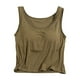 thumbnail image 2 of Camisola de manga corta para mujer con almohadilla para el pecho, sin aros de acero, ropa interior para yoga, pijamas deportivos, pijamas para mujer, 2 of 3