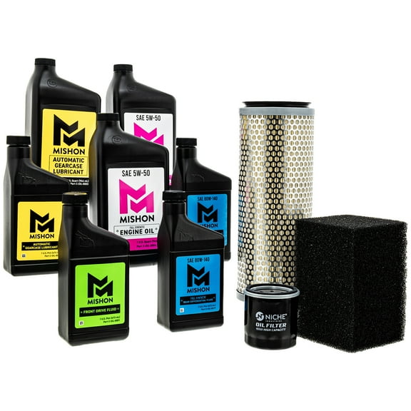 Mishon Full Service Oil Change Kit for Polaris Ranger 500 EFI 2x4 UTV 2009 MK1012894