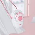 thumbnail image 2 of Bonito ventilador de cuello colgante con forma de pata de gato, enfriador pequeño portátil de mano con carga USB Ormromra LRWJ799-2, 2 of 6