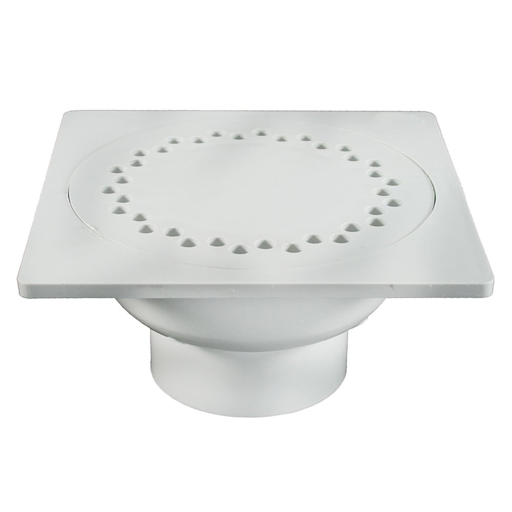 9" x 9" PVC Bell Trap with 4" Hub Fit Outlet,PartNo D42010