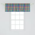 thumbnail image 2 of Ambesonne Colorful Window Valance, Crossed Stripes Design, 54" X 18", Multicolor, 2 of 3