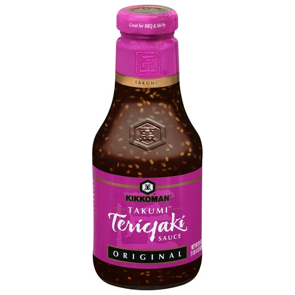 Kikkoman Teriyaki BBQ Original Sauce, 20.5 oz Glass Bottle