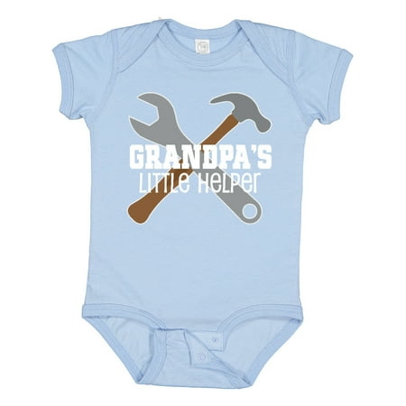

Inktastic Grandpa s Little Helper Gift Baby Boy Bodysuit