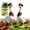 13in/32cm 2pcs, variant on Realistic Large Porch Goose Statue, Adjustable Waterfowl Sculpture Statue with Removable Cowboy Hat Bandana, Premium Realistic Tall White Geese Figures for Backyard Yard Lawn Art Decoration