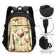 thumbnail image 3 of Balery Wine Mochila con carga USB para hombre y mujer - Mochila impermeable y antirrobo para laptop con puerto USB para viajes, trabajo, 3 of 7
