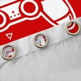 thumbnail image 4 of Homewish Cartoon Red Gamepad Blackout Curtains Set of 2 (52x84 Each) for Kids, Game Over Window Curtains, Modern Gaming Gamer Curtains and Drapes, Living Room Curtains Decor, 4 of 6