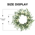thumbnail image 2 of Pakyozj 14'' Eucalyptus Wreath for Front Door, Porch, Window - Green Decor for Home, Farmhouse - Spring, Summer, Fall, All Seasons, 2 of 6
