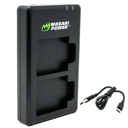 Wasabi Power USB-C Dual Battery Charger for Olympus LI-50B