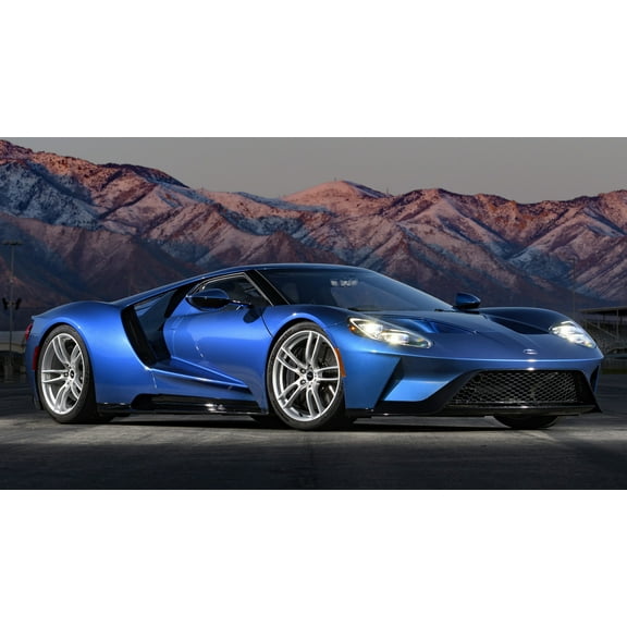 2017 Ford GT Style A - 12x18 Inch Laminated Poster - Stunning Detail and Bold Colors