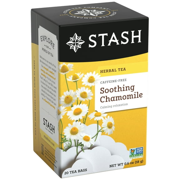 Stash Tea Soothing Chamomile Herbal Tea Bags, 20 Ct