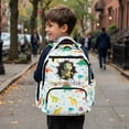 thumbnail image 5 of Bulopur Dinosaur Kids Backpack for Boys, Cute Cartoon Print School Bag Lightweight/Breathable/Durable/Waterproof Multi-Pocket Book Bag for Kids 6-12 Back to School, 5 of 7