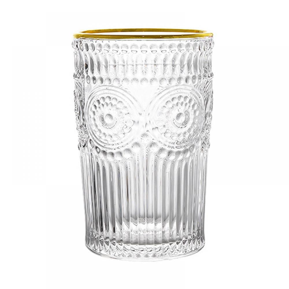 Spree Clearance Tumbler Highball Cups Drinking Glasses,Golden border