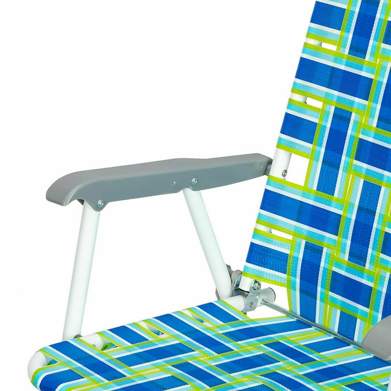 2 Pack Patio Lawn Chairs Webbed Folding Chair Outdoor Beach Chair
