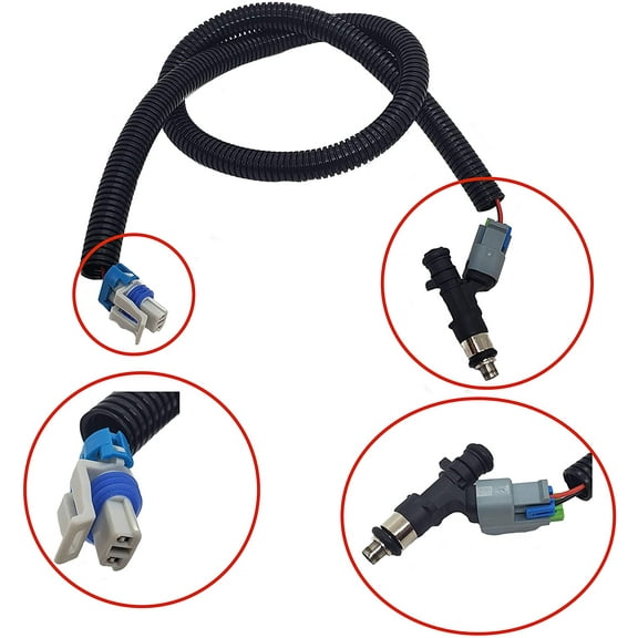 Fuel Injector Gray Plug PTO Side Fits 2011 2012 2013 2014 Polaris RZR 800 UTV