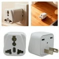 thumbnail image 1 of BotaniNest To Universal Travel Plug Adapter 3 Prong Standard 5 15P Electrical Adapters Plug 10A 250V Universal EU UK To AC Power Converters, 1 of 7