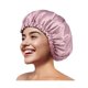 thumbnail image 1 of wonima11 Satin Sleep Bonnet for Women and Men - Double-Sided Hair Cap for Curly Dry Hair, Adjustable Bonnet Stays On All Night(Pink Black,Medium), 1 of 1