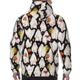 thumbnail image 7 of Picia Different Ghosts Pattern Casual Men's Hoodie - Lightweight Hooded Sweatshirt with Kangaroo Pocket, Comfortable Pullover for Everyday, Travel-XX-Large, 7 of 7
