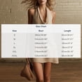 thumbnail image 2 of Ohufall Women's Mini Dress Pleated Cowl Neck Halter Dresses Sleeveless Fashion Solid Color Summer Dress, 2 of 6