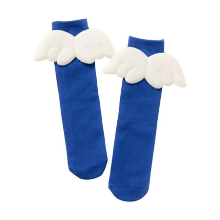 

Kids Socks Children s Socks Stockings Solid Color Wing Bow Half High Tube Pile Pile Socks High Ankle Socks Toddler Socks Infant Socks(Color:Blue Size:5-15 Years)