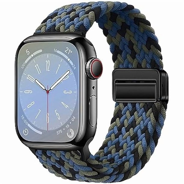 Chenchen Sport Loop Compatible with Apple Watch Band 38mm 40mm 41mm 42mm 44mm 45mm 46mm 49mm for Women Men,Magnetic Strap Stretchy Braided Wristband for iWatch Series 11 10 9 8 7 6 5 4 SE Ultra 3 2 1