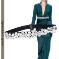 thumbnail image 3 of Dorchid Cinturón Flaco De Cristal Con Diamantes De Imitación Para Mujer, Faja Retro Elástica Con Cincha Floral Para Vestido De Dama, Hebilla Entrelazada, Blanco L, 3 of 5