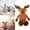 Brown, variant on Adorable Toy Cute Deer Santa Snowman Stuffed Reindeer Doll Animal Decoration for Kids