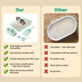 thumbnail image 5 of Cat Litter Box Set, Small Cat Kitten Starter Kit, Includes Cats Toilet Kitten Litter Pan with Litter Scoop, Double Dish Cat Bowl, Kittens Mouse and Ball Toy, 5 of 8