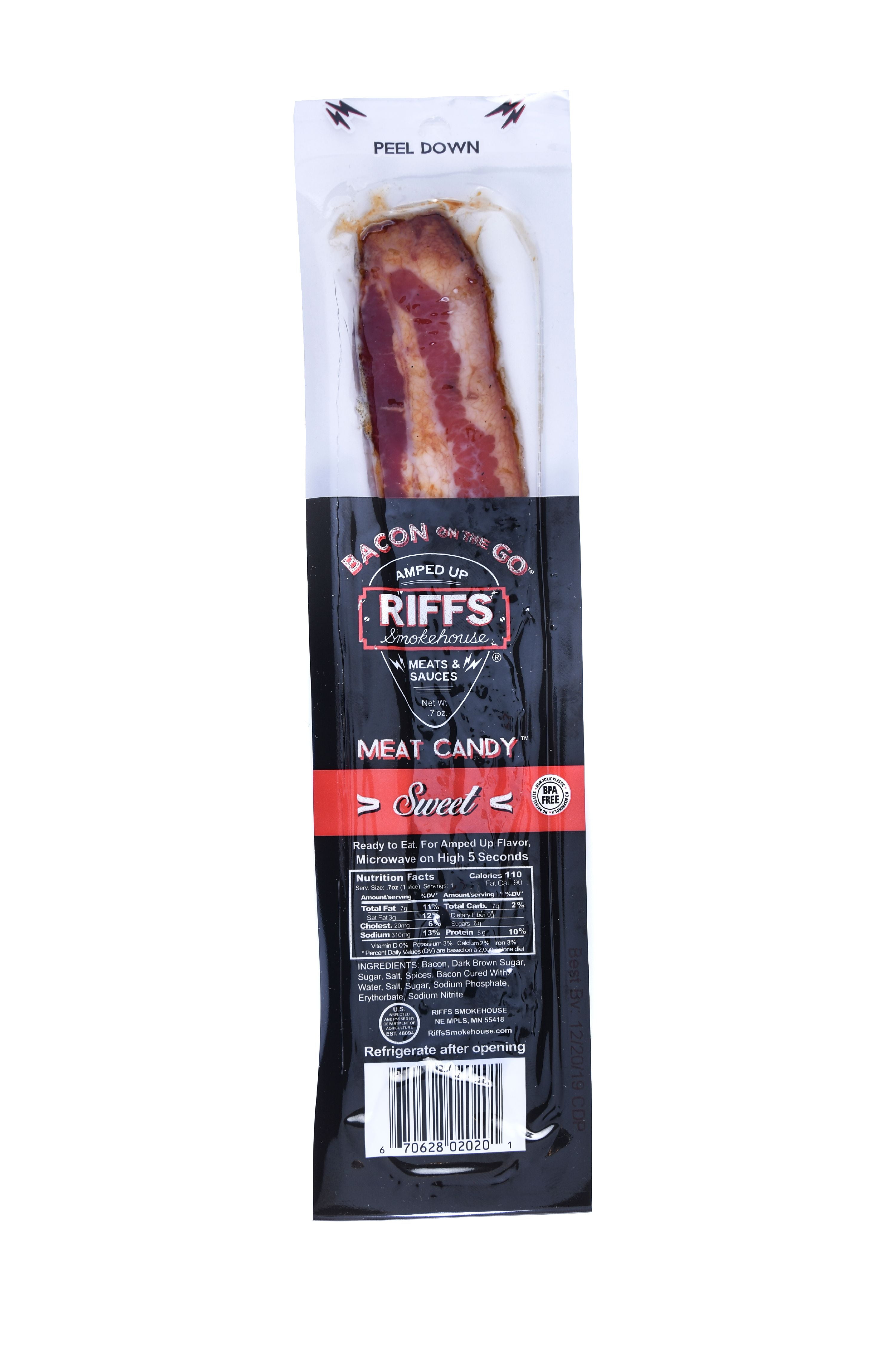 Riffs Bacon on the Go, Sweet, 1oz, 12Ct