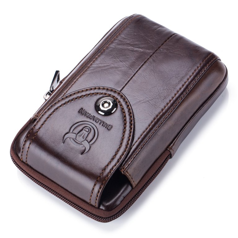 Mens leather belt outlet pouch