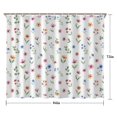 thumbnail image 5 of Pioneer Flower Floral Print Pattern Shower Curtain 84”x72", Bathroom Decorative Shower Curtain Set with 12 Hooks, Waterproof Washable, 5 of 6