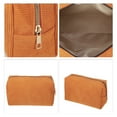 thumbnail image 3 of Unique Bargains 1Pc Durable Corduroy Storage Cosmetic Bag for Travel Activities Orange, 3 of 4