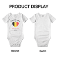 thumbnail image 3 of Everyone Loves an Belgian Girl Cute Baby Bodysuit Romper (White, 0-3 Months), 3 of 5