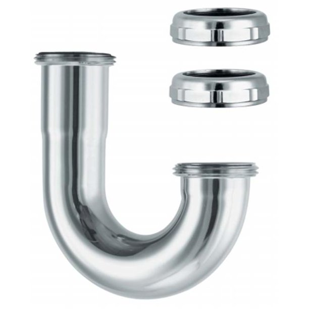 Chrome Kitchen Sink Trap JBend