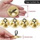 thumbnail image 2 of 20 Piezas Platillos para Dedos Danza Del Vientre Dedo Baile Zills Instrumento Musical Para Fiesta De Bailarina (oro) Oro, 2 of 5