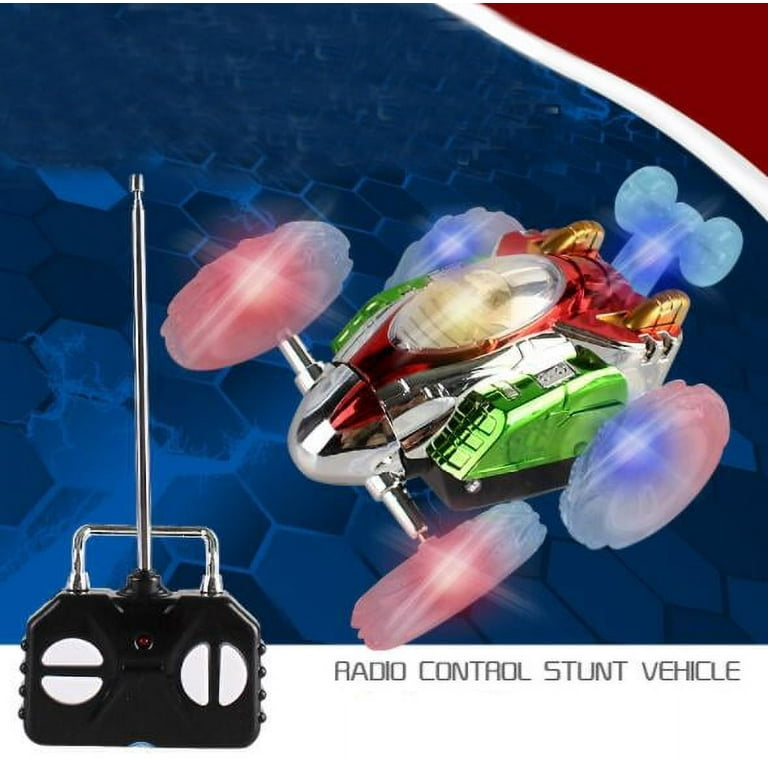 PENGXIANG Remote Control Stunt Car Radio Control Invincible Tornado Twister Truck 360 Tumbling Spinning Action RC Car for Kids Colors May Vary