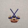 thumbnail image 2 of Hockey Sticks - Iron on Applique/Embroidered Patch, 2 of 2