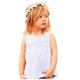 thumbnail image 3 of Camisas de Vestir Gibobby para niños chaleco Sólido y camisetas de lino sin mangas algodón blanco 12-24 meses, 3 of 5
