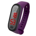 thumbnail image 1 of Pulsera inteligente con medición de temperatura corporal Pulsera ultrasónica repelente de mosquitos Meterk Morado, 1 of 7