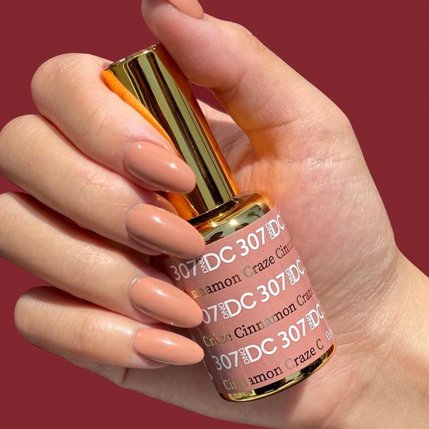 100％品質 DUO Polish Lacquer Matching & Gel DC DND 307 CRAZE CINNAMON その他