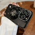 thumbnail image 3 of Glittering Rhinestone Magnetic Wireless Charging Phone Case - Shockproof, Soft, Transparent, Lens Protector, Protective Cover for iPhone 15, 14, 13, 12 Pro Max, 3 of 5