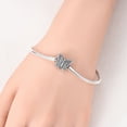 thumbnail image 2 of MULA European 925 Sterling Silver Butterfly Clasp Snake Bracelet for Charms Women Jewelry, 2 of 6