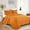 Orange, variant on Chezmoi Collection Austin Queen Oversized Bedspread Set, 3-Piece Lightweight Microfiber Quilted Coverlet for All Seasons, Orange